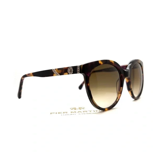 Pier Martino Tortoise Acetate Sunglasses hand-set bohemian crystals & enamel L.E Pier Martino Tortoise Acetate Sunglasses hand-set bohemian  main image 3
